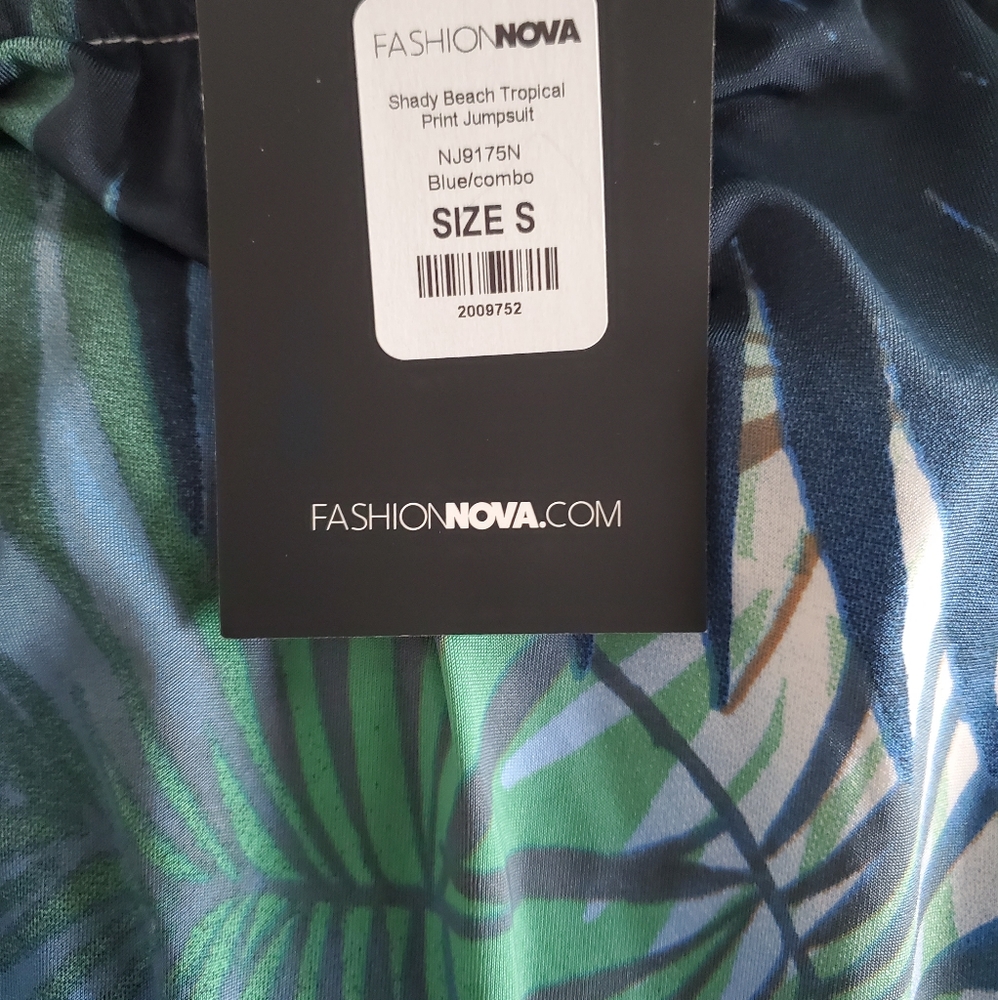 Fashion Nova Tropical Jumpsuit